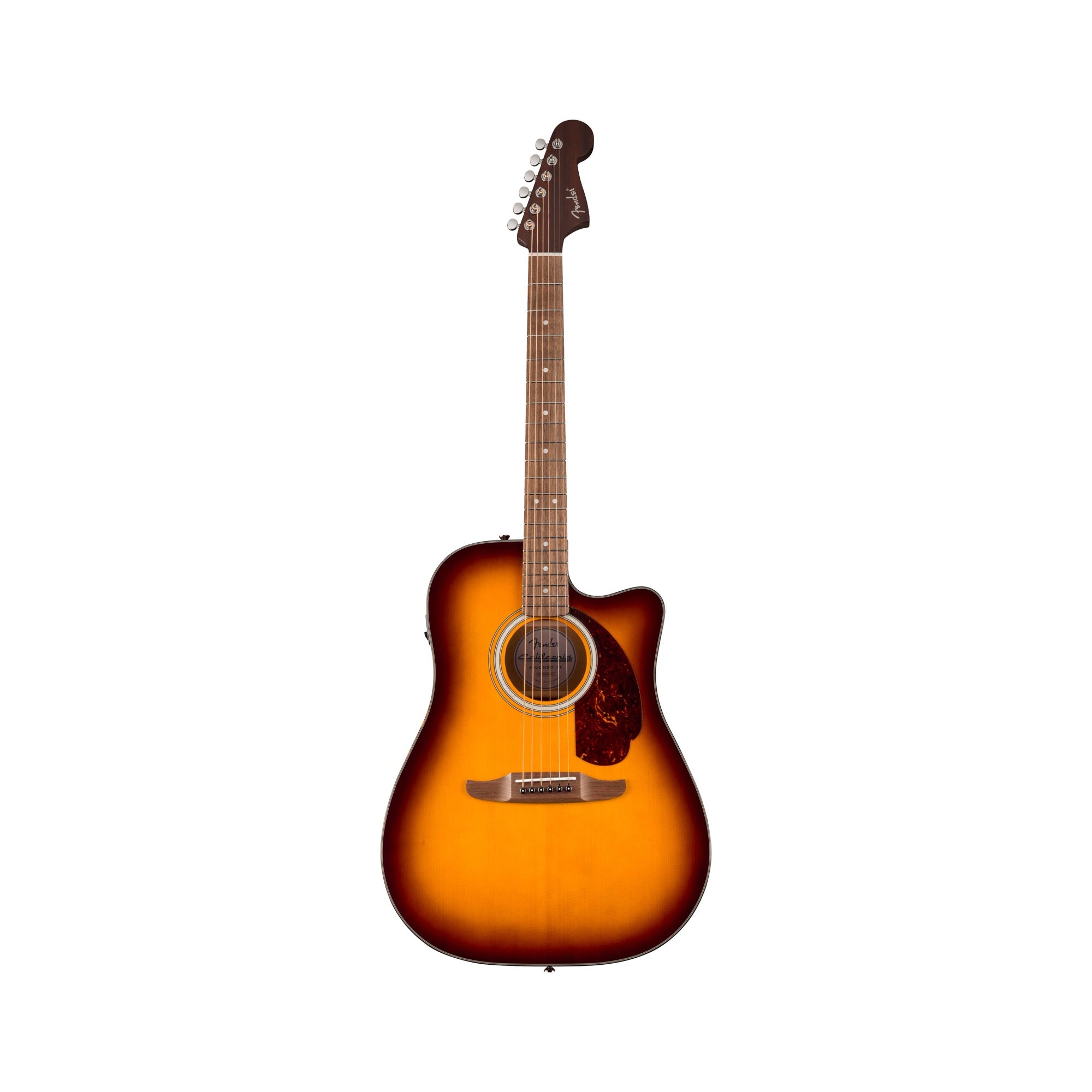 Fender California Deluxe Redondo CE, Honey Sunburst: front view, full instrument