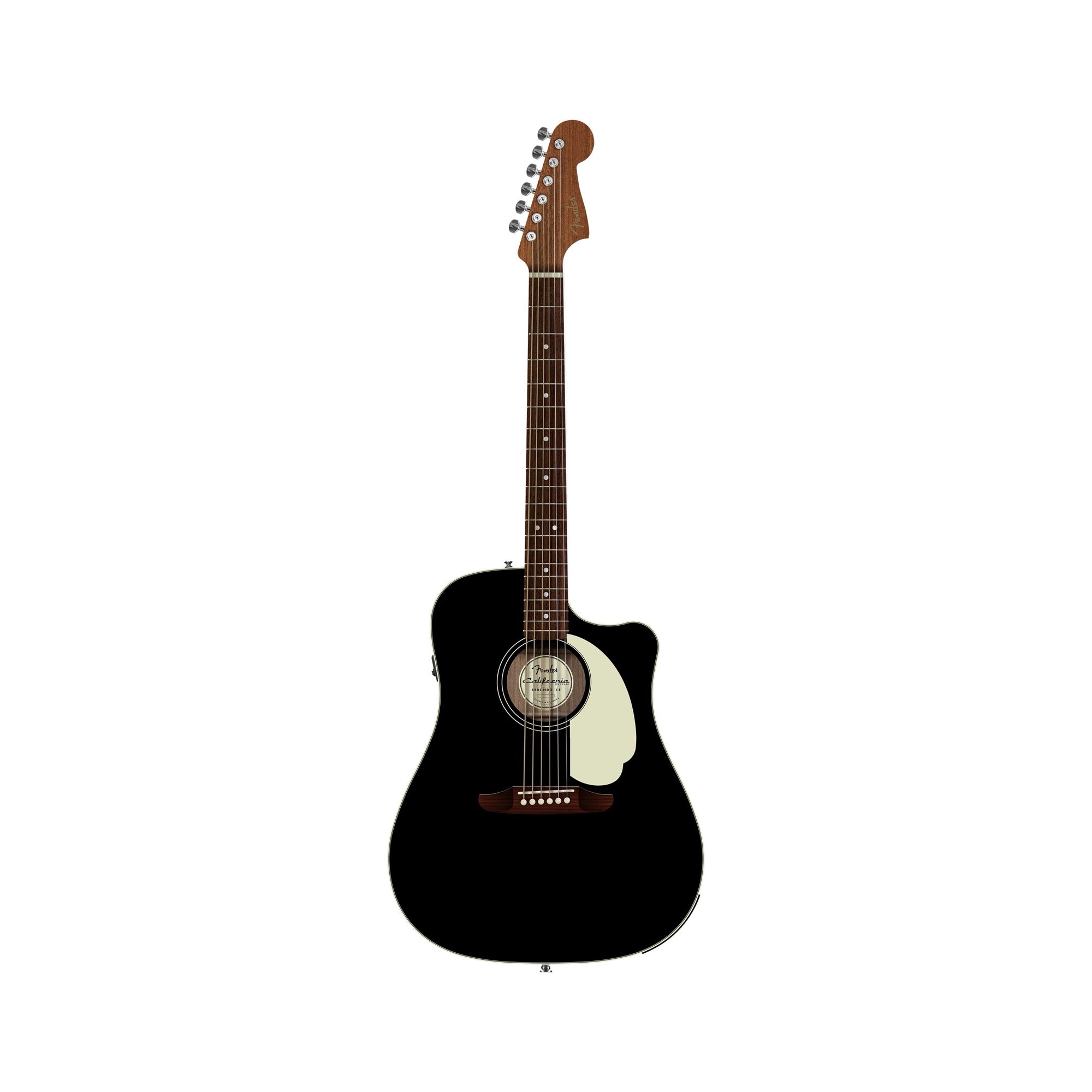 Fender California Standard Redondo CE, Black: front view, full instrument