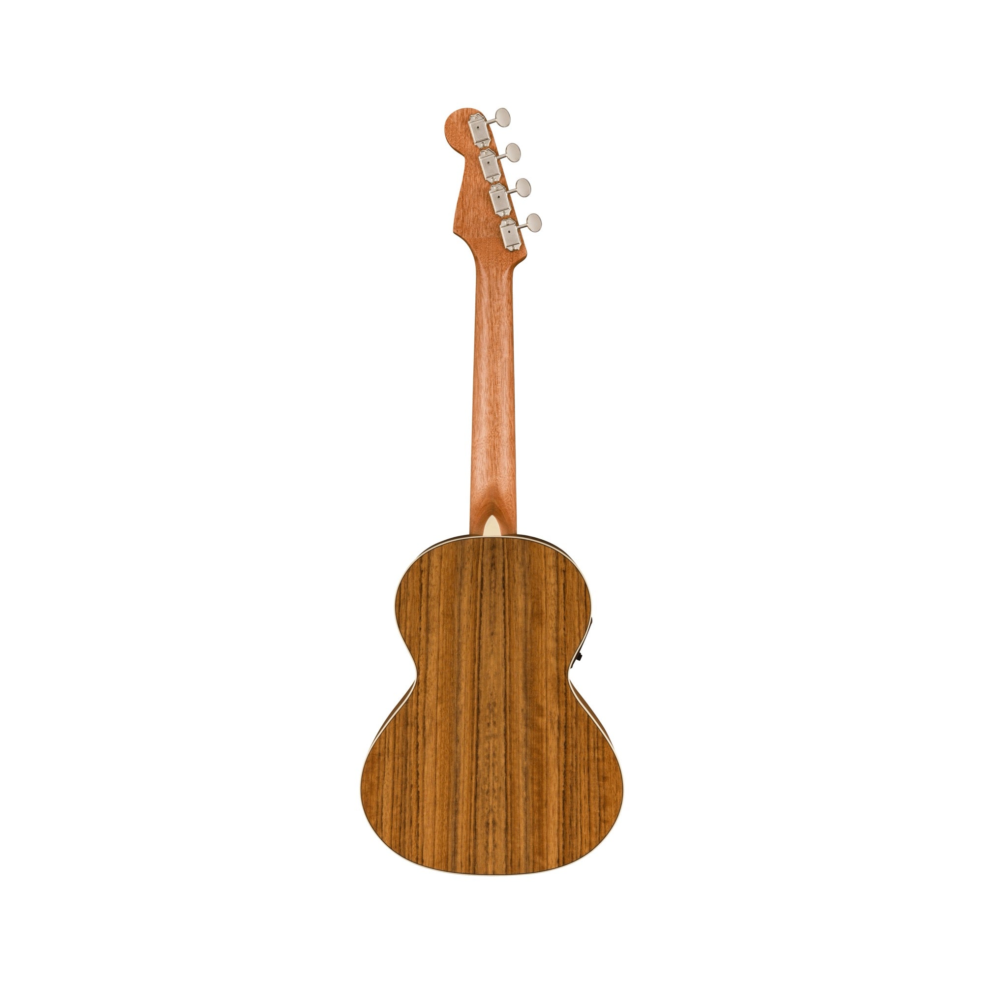 Fender Rincon Tenor Ukulele, Aged Cognac Burst: back view, full instrument