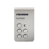 Fishman Platinum Stage EQ/DI preamp, front panel with volume, EQ mode switch, bass, treble, mid freq and middle knobs