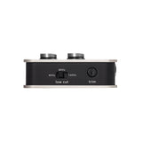Fishman Platinum Stage EQ/DI preamp, end panel with the three-position low cut switch and input trim