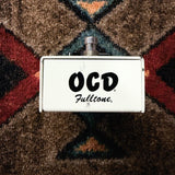Fulltone OCD V2, white: footswitch end printed OCD Fulltone, with two gray scuff marks