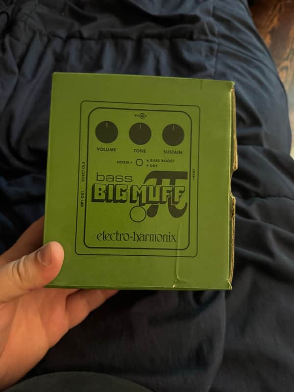 2008 Electro-Harmonix Bass Big Muff Pi - box front with pedal graphic - Pauls Guitar Hideout