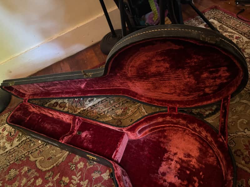 1974 Gibson Mastertone RB250 - hardshell case open empty - Pauls Guitar Hideout