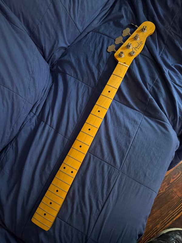 1990s Fender 51 Precision Bass - maple neck front full length - Pauls Guitar Hideout