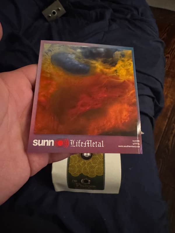 2020 EarthQuaker Devices Sunn O))) Life Pedal V2 - Sunn Life Metal insert card - Pauls Guitar Hideout