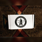 J. Rockett Audio Designs Archer, silver: the white J. Rockett box with the rocket logo and Made in California