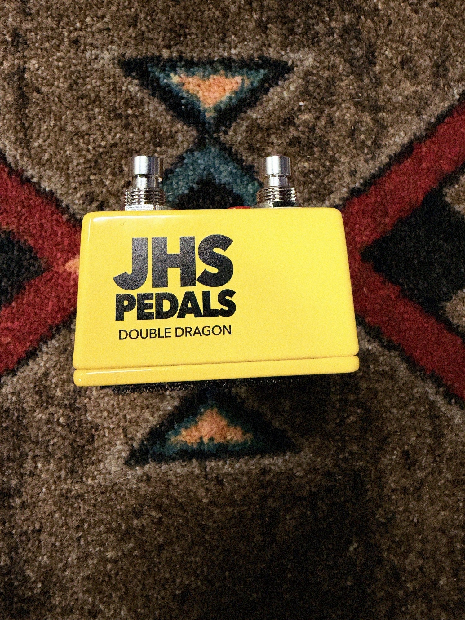 JHS Double Dragon Lo-Fi Octave Device, yellow: footswitch end printed JHS Pedals Double Dragon