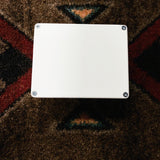 JHS Notaklön, white: bottom plate and its four screws