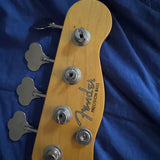1990s Fender 51 Precision Bass - headstock front with logo - Pauls Guitar Hideout