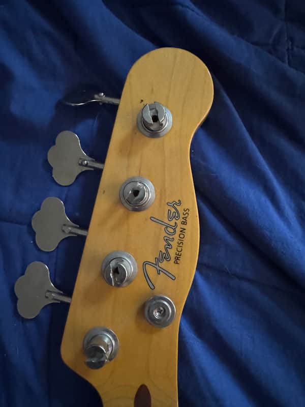 1990s Fender 51 Precision Bass - headstock front with logo - Pauls Guitar Hideout