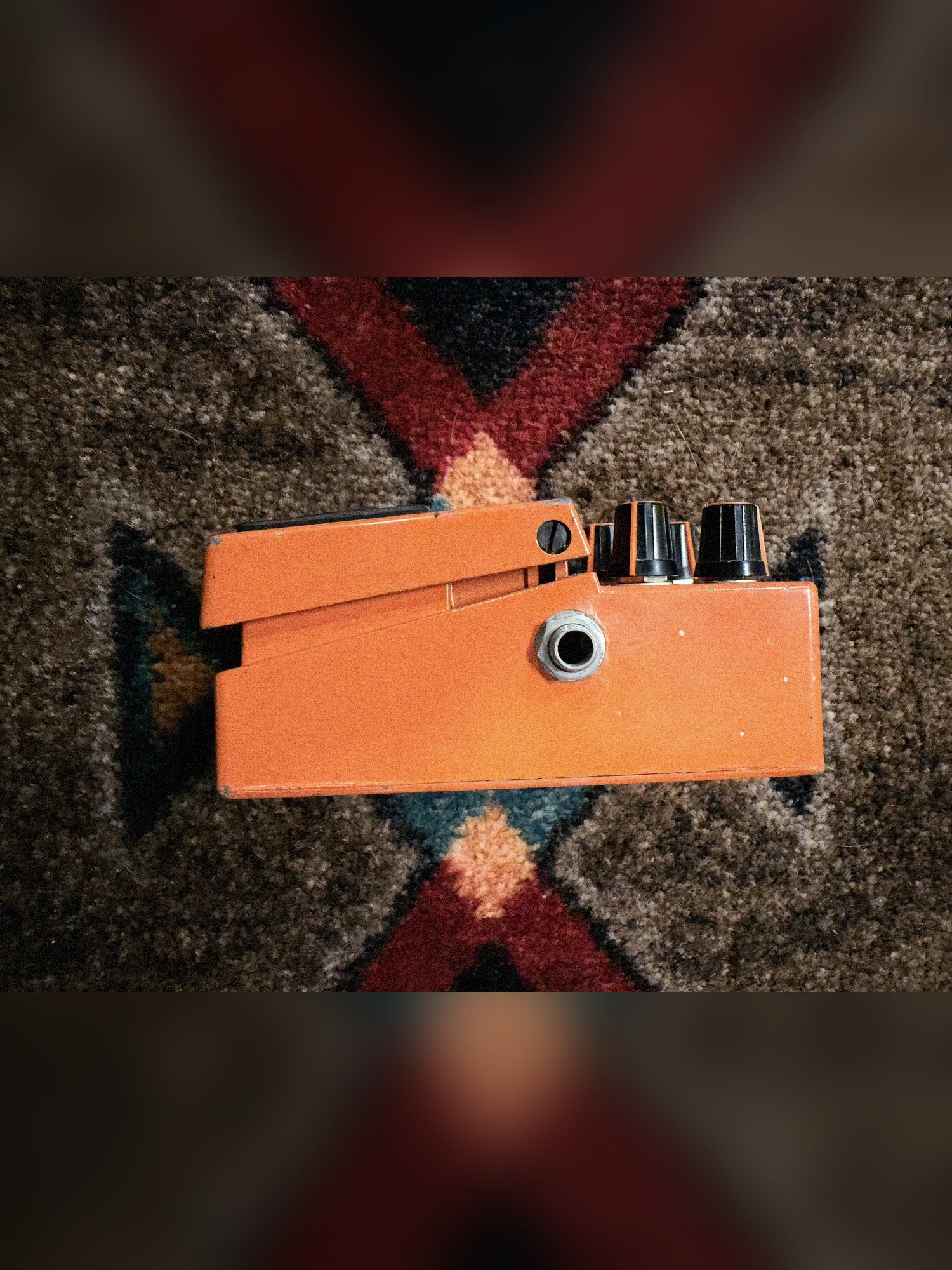 KMD Overdrive, orange: right side with the input jack