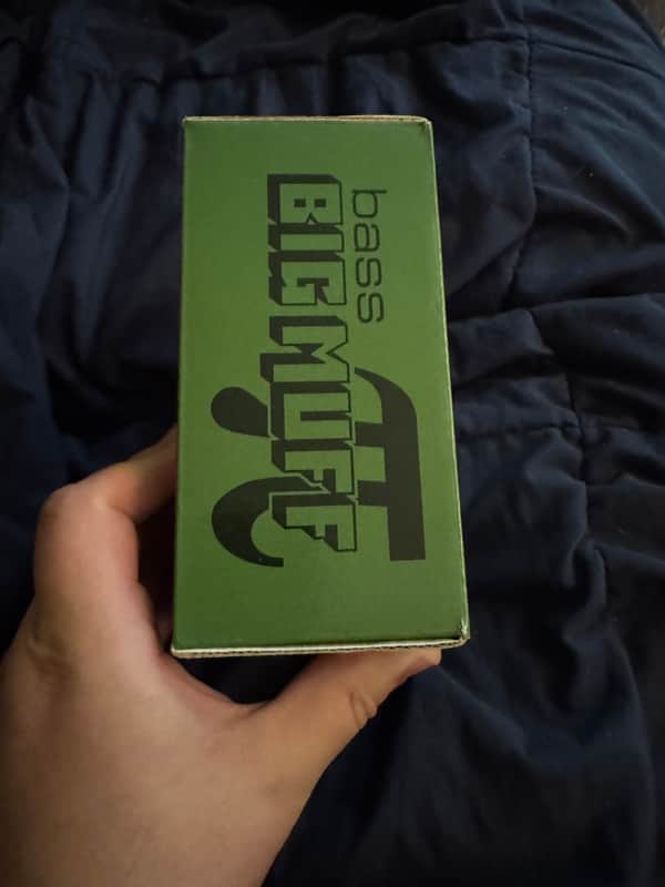 2008 Electro-Harmonix Bass Big Muff Pi - box side with logo - Pauls Guitar Hideout
