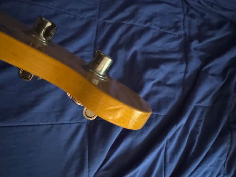 1990s Fender 51 Precision Bass - headstock side profile - Pauls Guitar Hideout