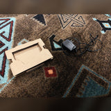 Moog Mother-32, black: the power supply and the cardboard packing insert