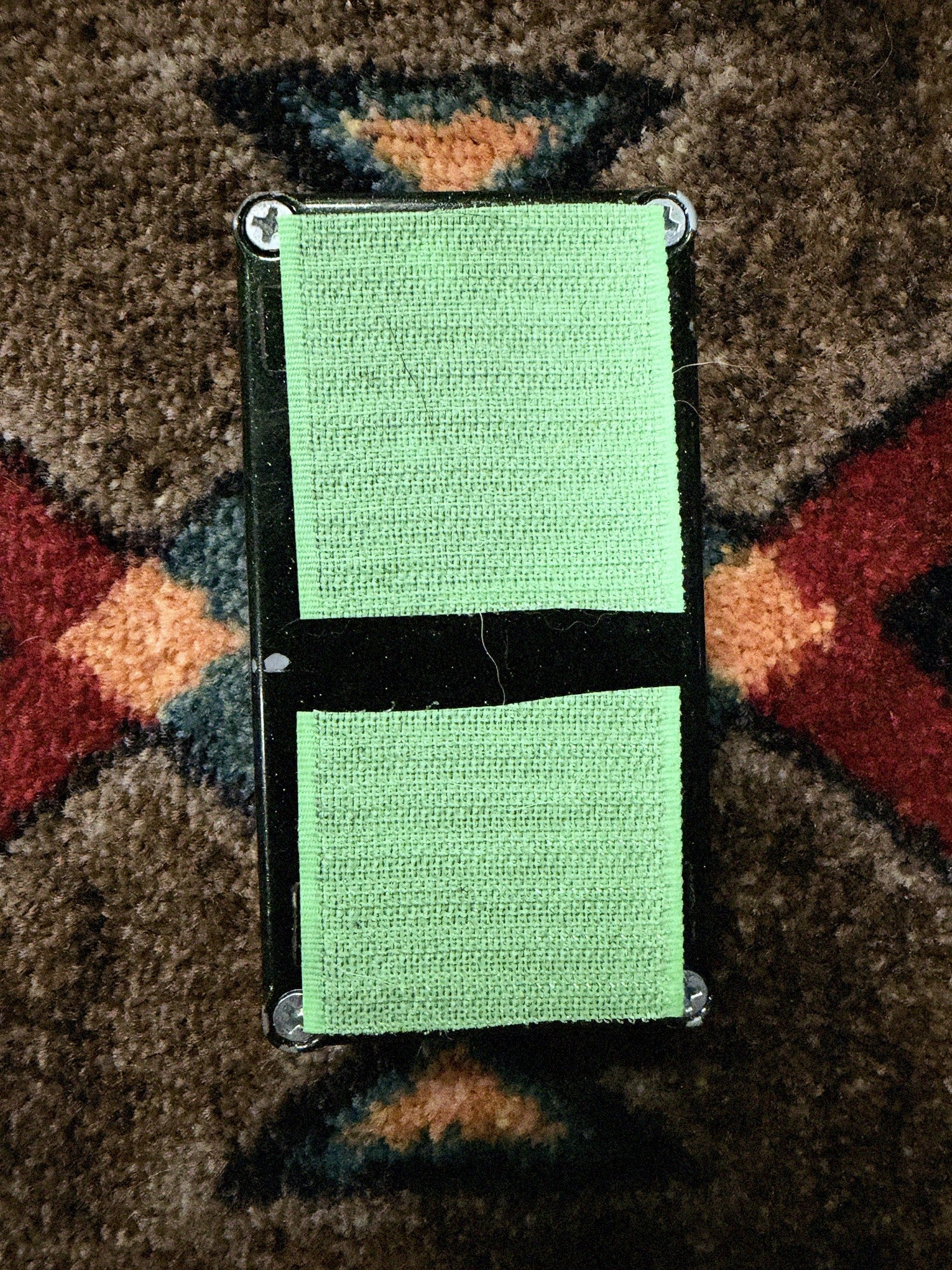 MXR M169 Carbon Copy Analog Delay, dark green sparkle: bottom with the four corner screws