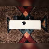 MXR Micro Amp, cream: left side with the output jack