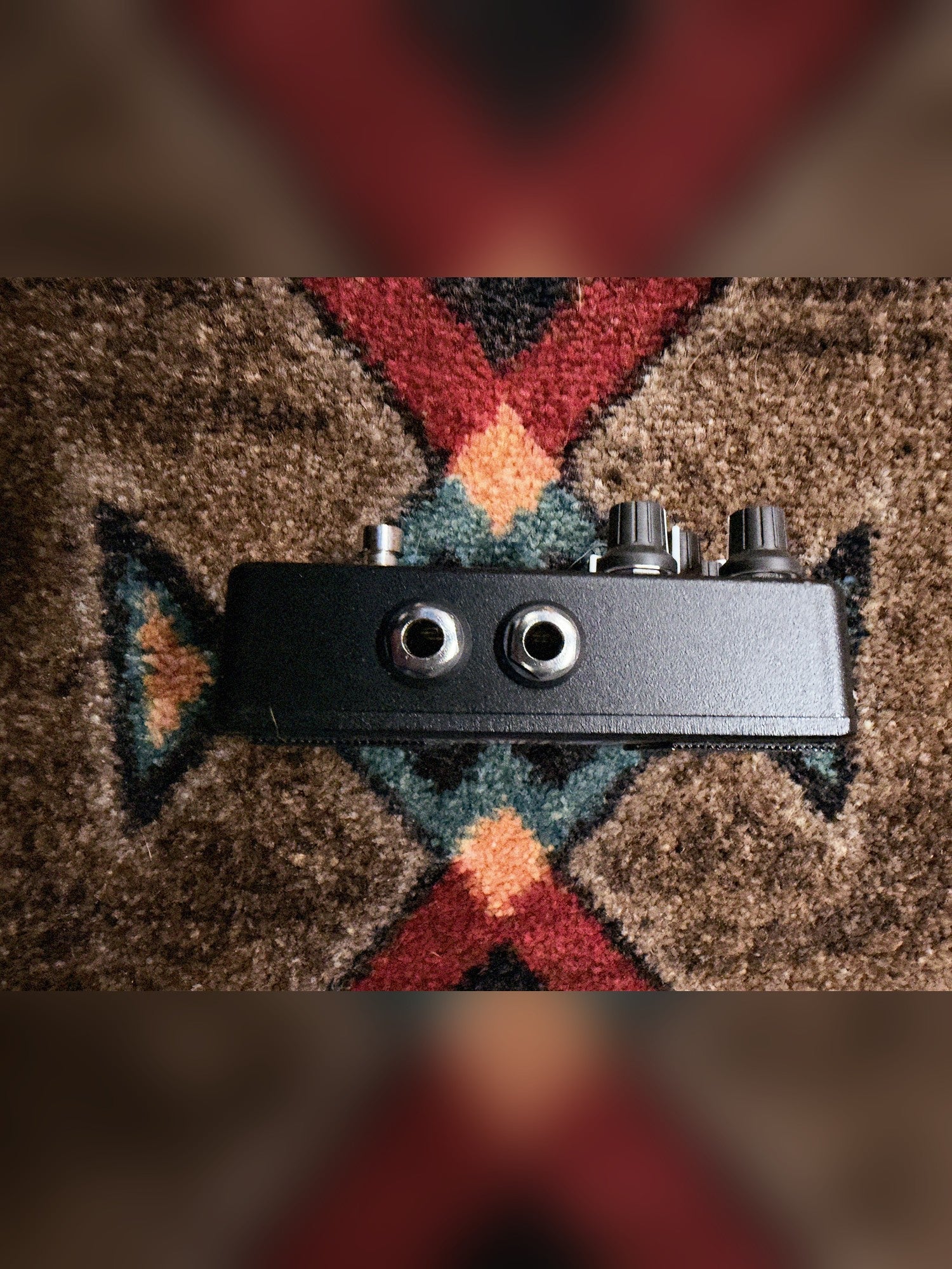 Neunaber Immerse Reverberator Mk II, black: right side with the two input jacks