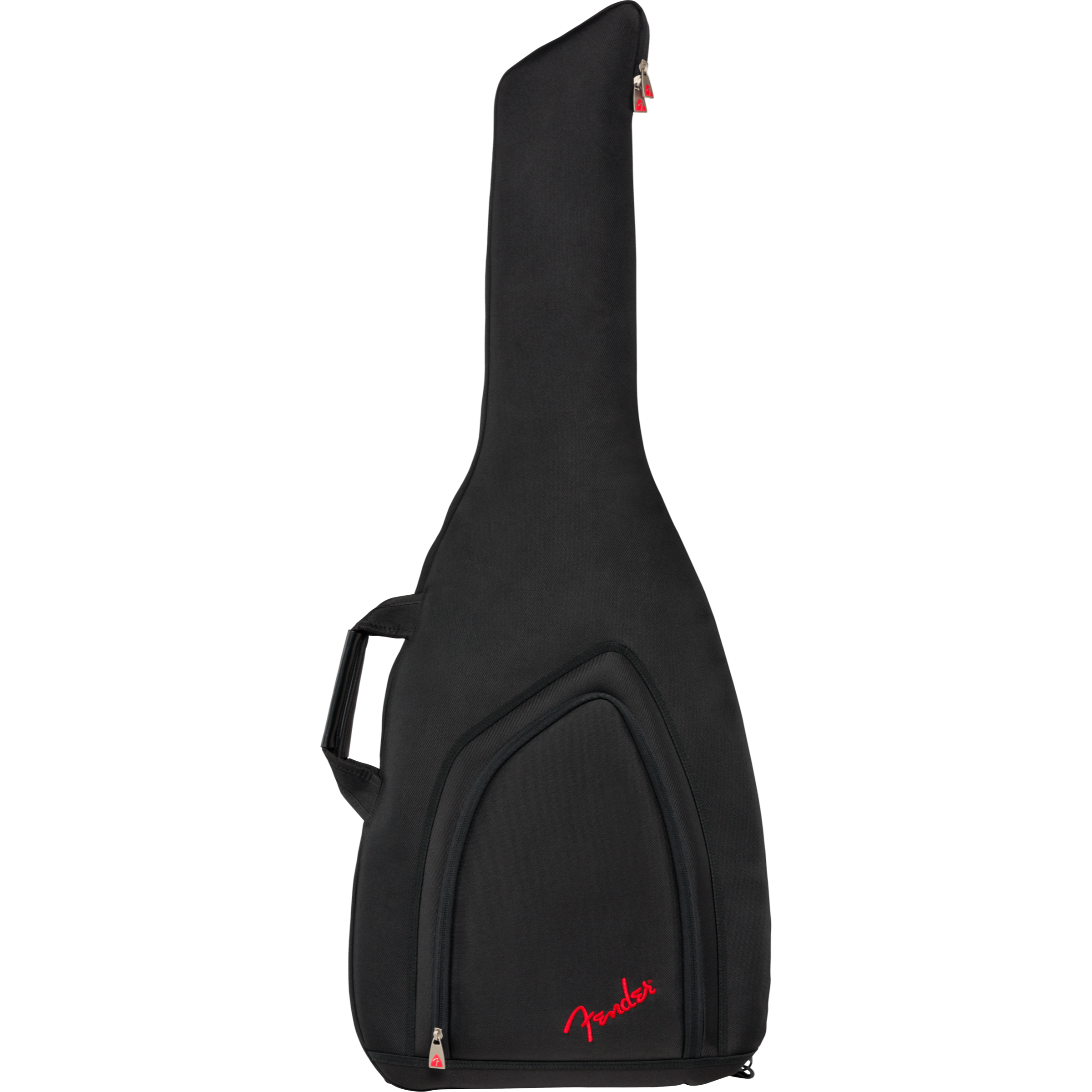 Fender FEJ-610 offset guitar gig bag in black, front view