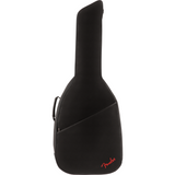 Fender FA405 dreadnought acoustic guitar gig bag in black, front view