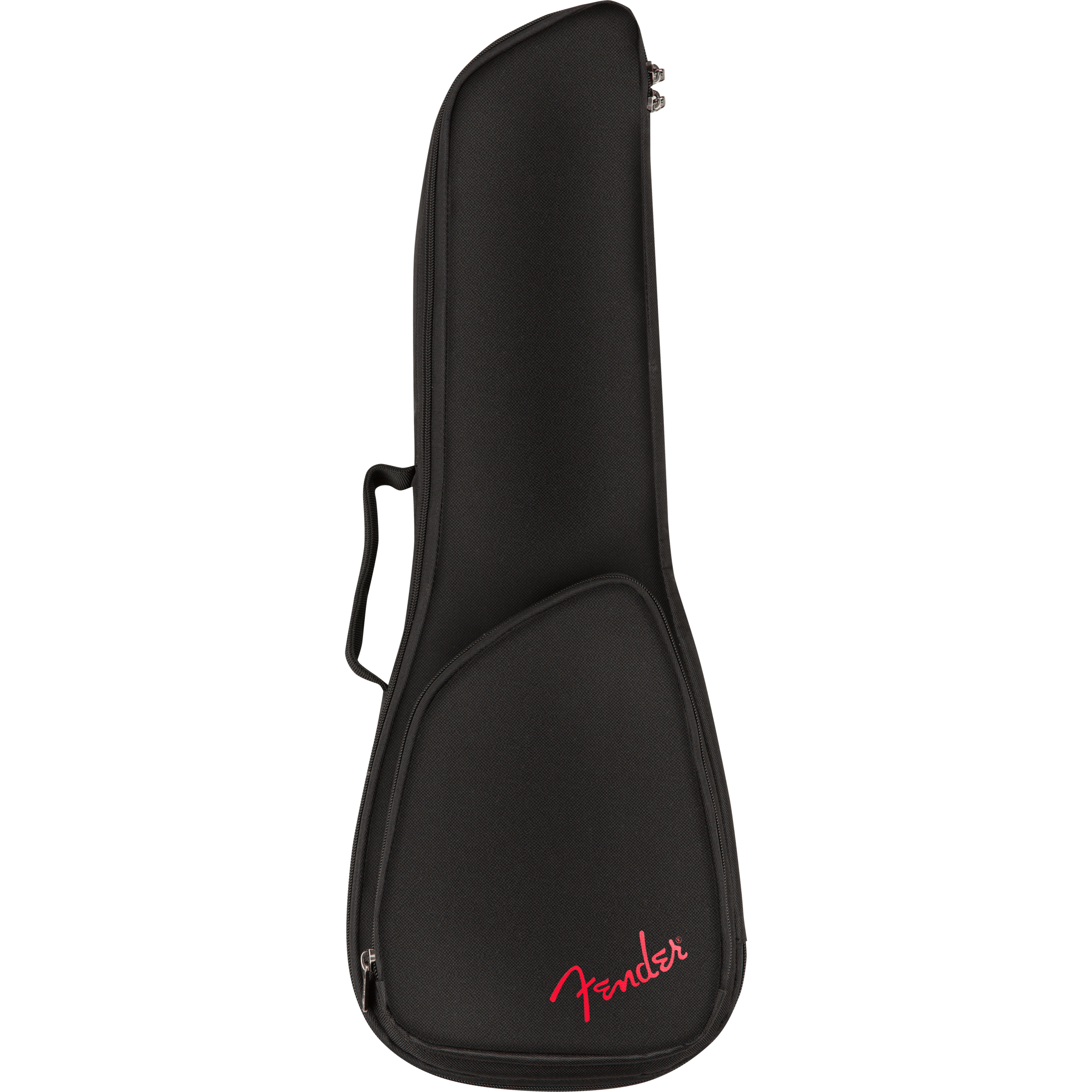Fender FU610 soprano ukulele gig bag in black, front view
