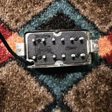 Porter Clear humbucker, bridge, black cover: baseplate marked Bridge, Porter and Clear