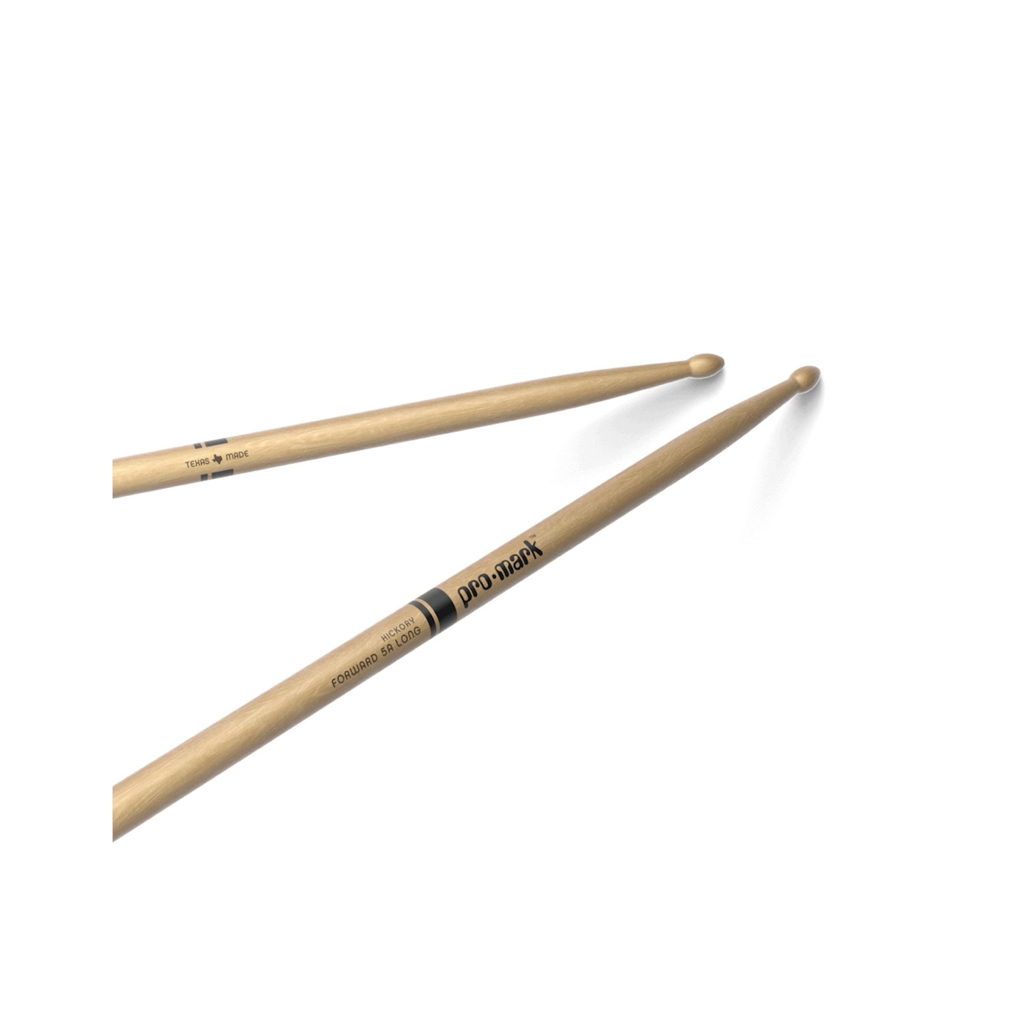 ProMark Classic Forward 5A Long hickory drumsticks with oval wood tips