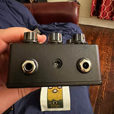 2020 EarthQuaker Devices Sunn O))) Life Pedal V2 - top edge with jacks and power - Pauls Guitar Hideout