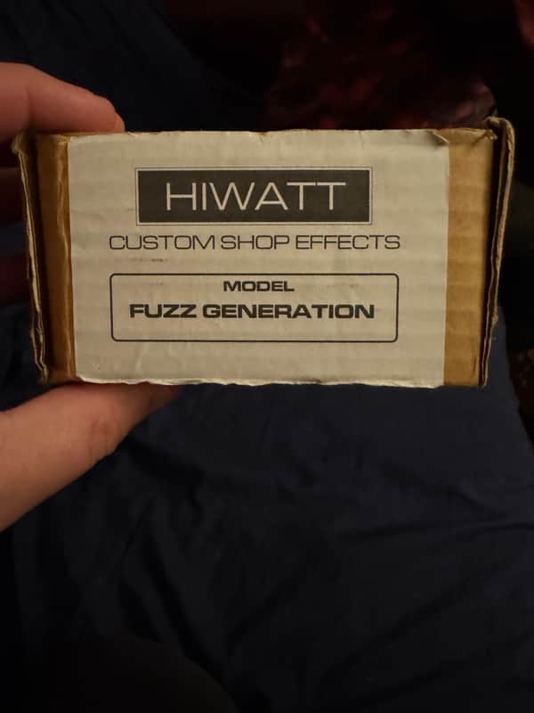 2010s Hiwatt Fuzz Generation - box front with model label - Pauls Guitar Hideout