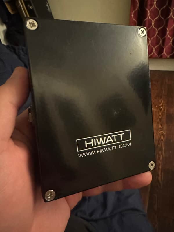 2010s Hiwatt Fuzz Generation - bottom plate with Hiwatt logo - Pauls Guitar Hideout