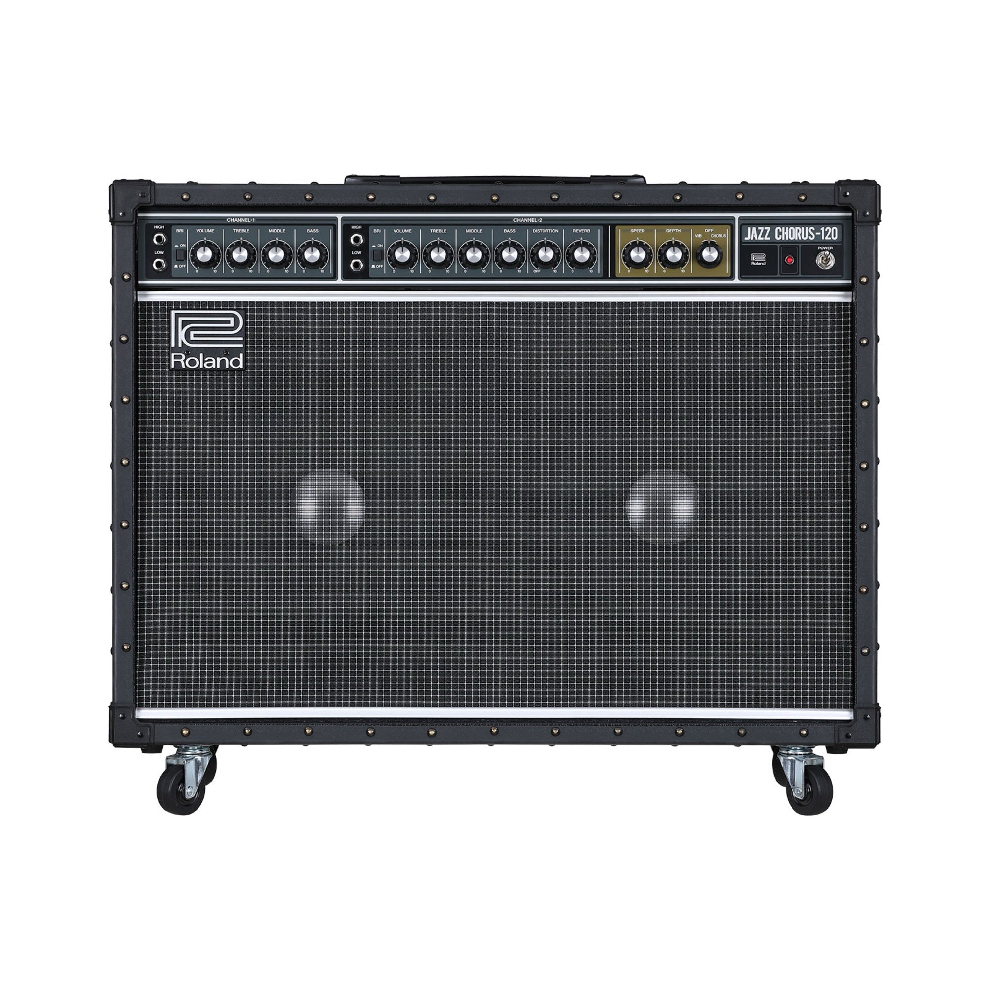 Roland JC-120 Jazz Chorus 2x12 combo amp, front view