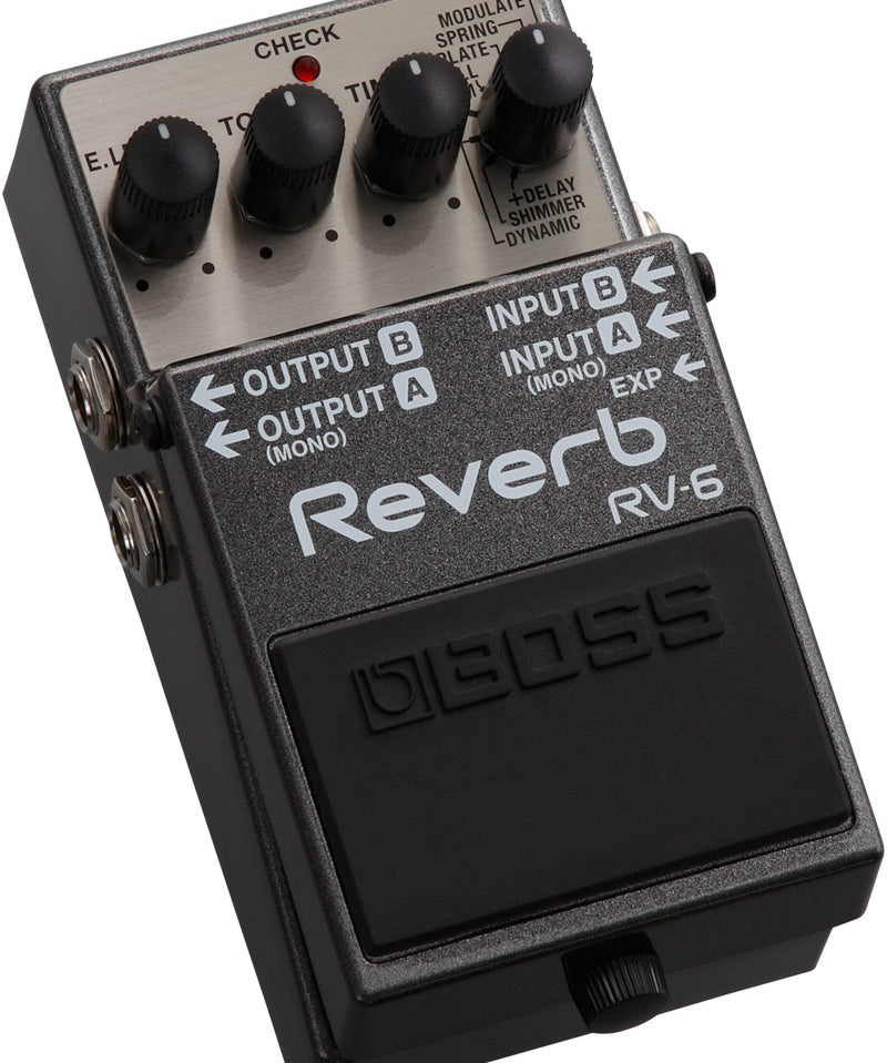 Boss RV-6 - Reverb, angle view