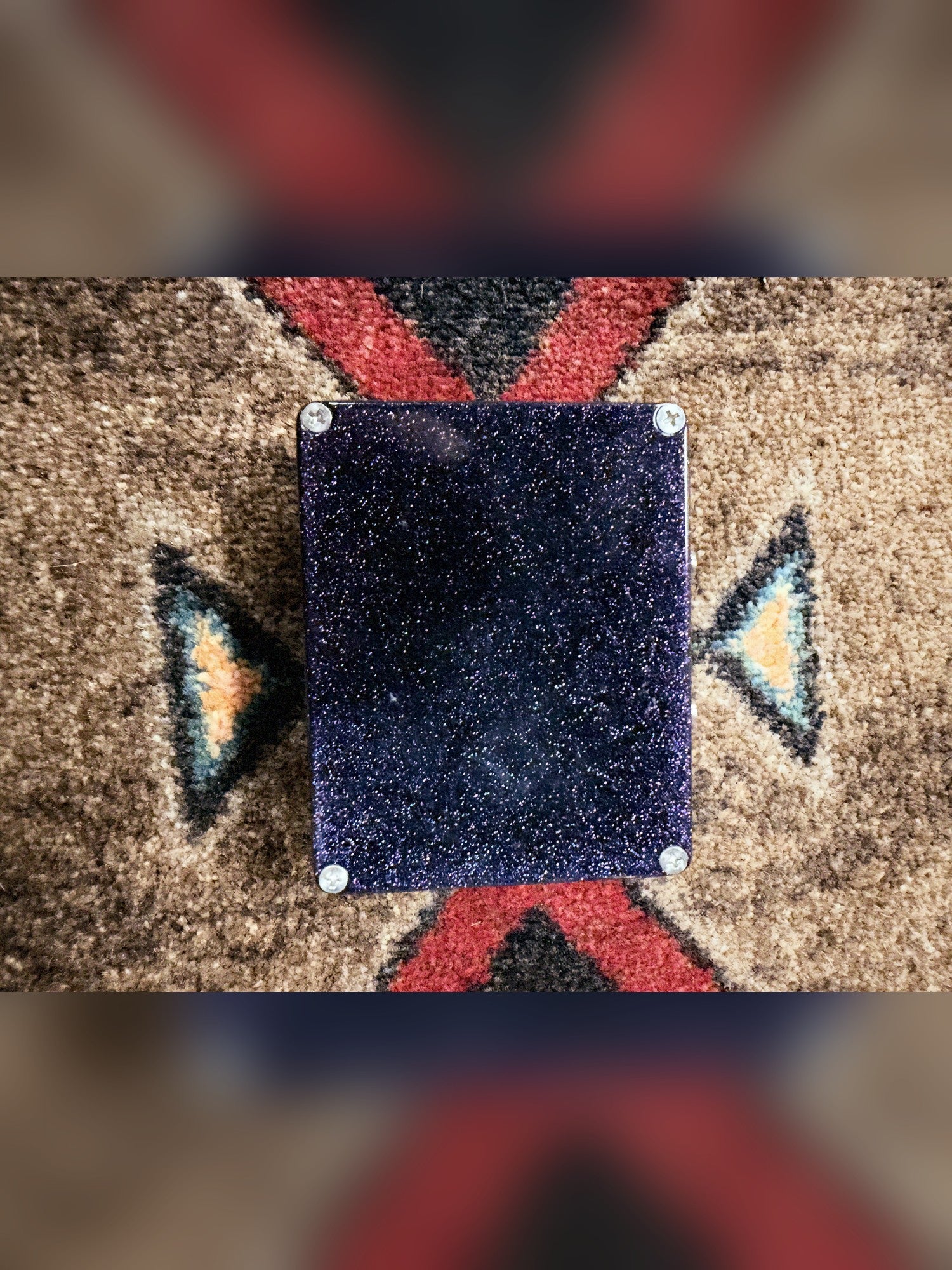 RYRA The Klone, dark blue sparkle: sparkle bottom plate with four screws