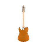 Squier Paranormal Troy Van Leeuwen Telecaster XII, Copper: back view, full instrument