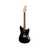 Squier Sonic Mustang HH, Black: front view, full instrument
