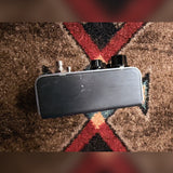 Strymon El Capistan dTape Echo V1, gunmetal gray: right side with chips and a long scratch in the finish