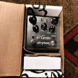 Strymon El Capistan dTape Echo V1, gunmetal gray: the pedal sitting in its original box