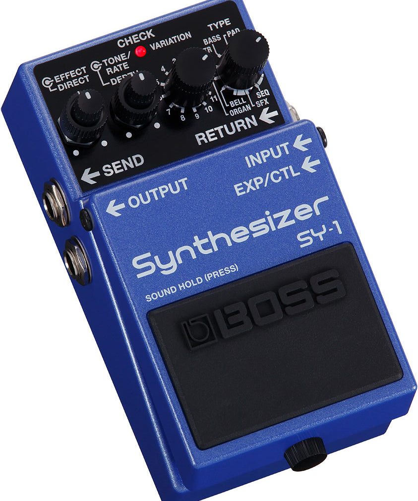 Boss SY-1 - Synthesizer, angle view