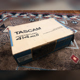 Tascam Portastudio 414 MKII, blue: top of the original box