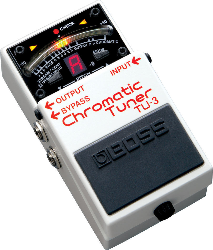 Boss TU-3 - Chromatic Tuner, angle view