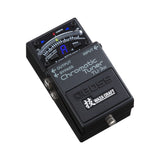 Boss TU-3W Chromatic Tuner angled three-quarter view showing the Output and Bypass jacks on the side