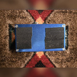 Wampler Ego Compressor V1, blue sparkle: bottom plate with four screws
