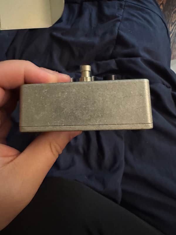 2008 Electro-Harmonix Bass Big Muff Pi - front edge showing jacks - Pauls Guitar Hideout